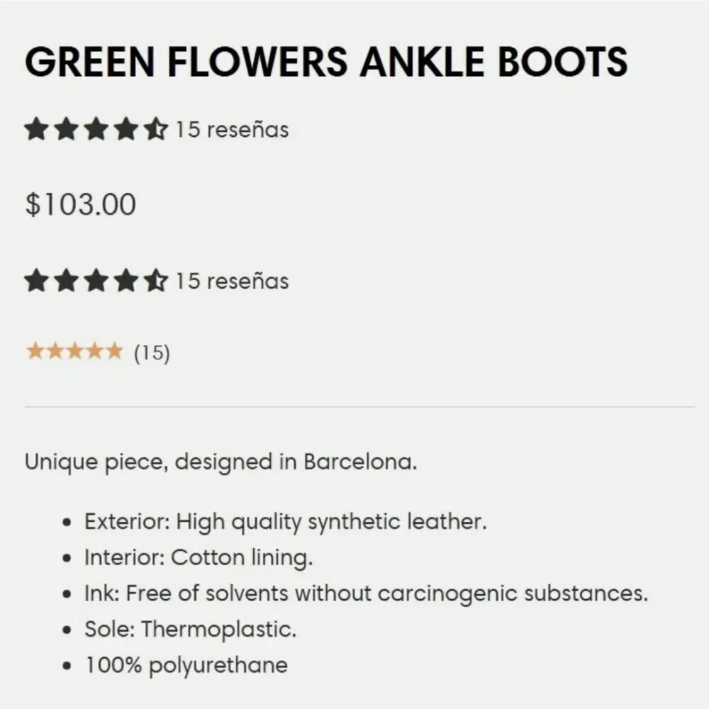 Mumka 36 Vegan Green Flowers Ankle Lace Up Floral Artisan Festival Boots (READ)